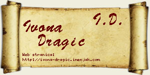 Ivona Dragić vizit kartica